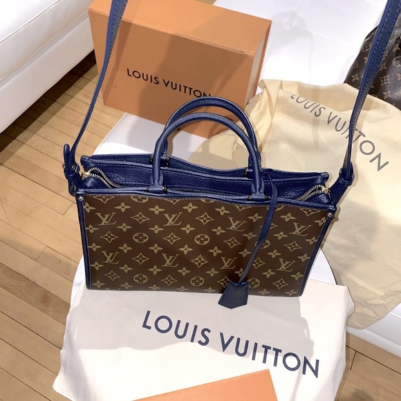 Louis Vuitton Popincourt PM Monogram PM Blue Canvas, Leather Tote Bag - Picture 11 of 11
